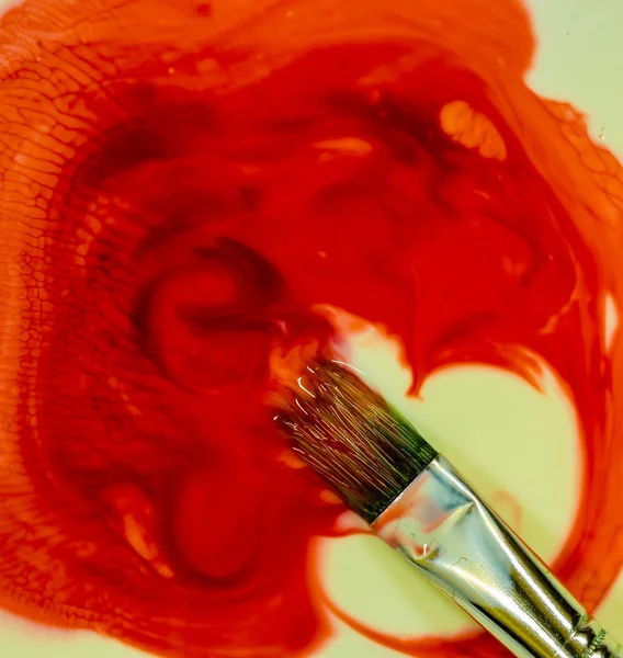 Red Color Paint Brush