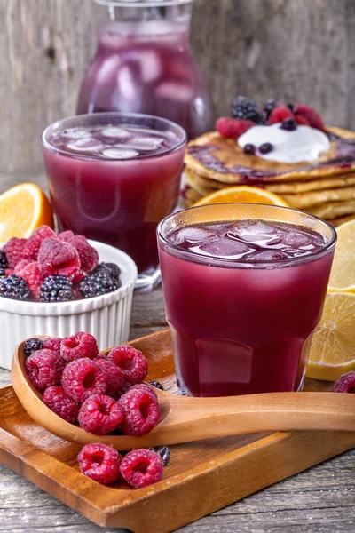 Fresh berries juice