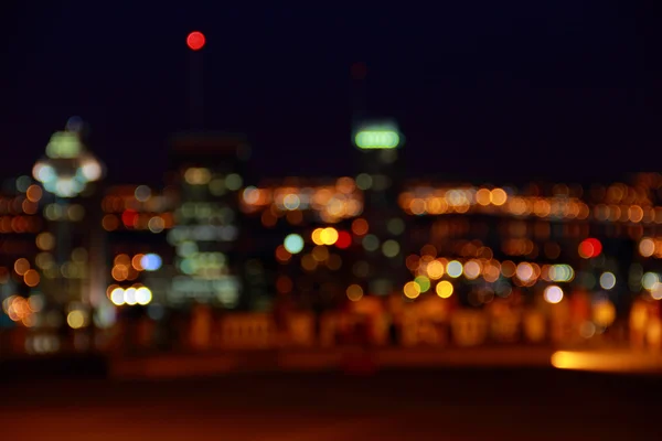 Blur Skyline City at Night