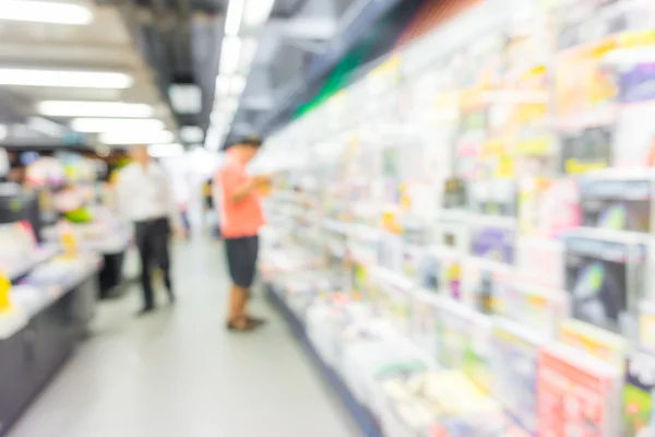 Abstract blurred people walking in book shopping center