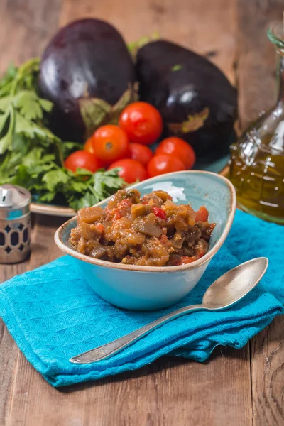 Eggplant caviar in a bowl