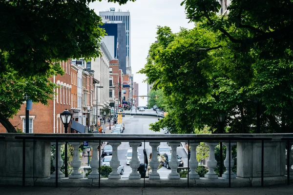 Charles Street, seen at Mount Vernon Place, in Mount Vernon, Bal