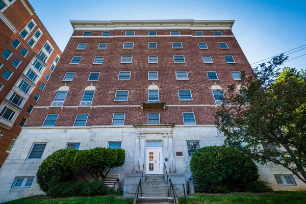 Building on Saint Paul Street, in Charles Village, Baltimore, Ma