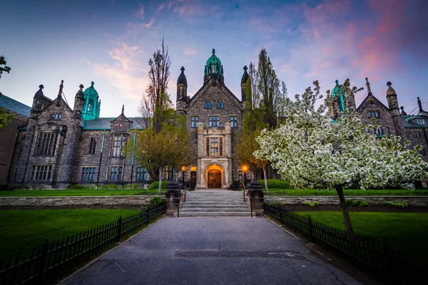 The Trinity College Building at the University of Toronto, in To