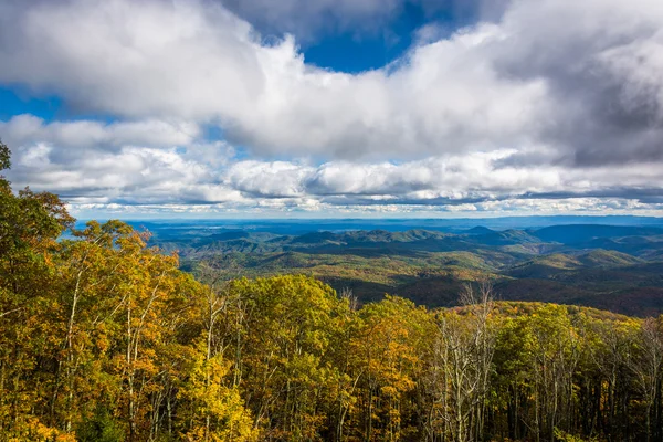 Autumn view from the Blue Ridge Parkway near Blowing Rock, North