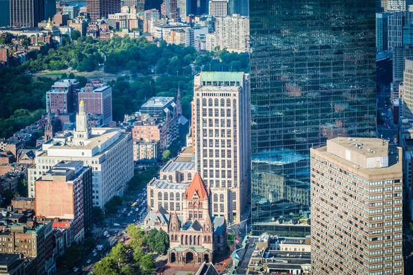 View of Copley Square, in Back Bay, Boston, Massachusetts.