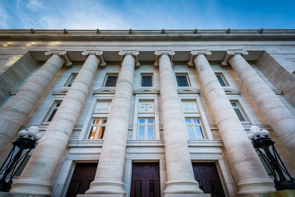 The exterior of the New Haven County Courthouse, in downtown New