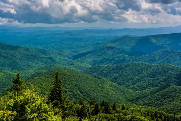 View of the Appalachians from Devils Courthouse, near the Blue R