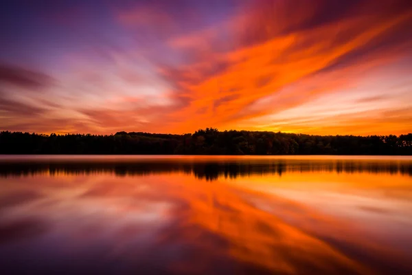 Long exposure at sunset, at Long Arm Reservoir, near Hanover, Pe