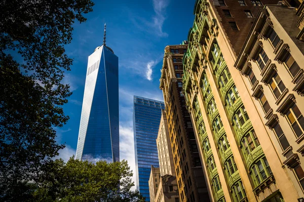 One World Trade Center and other buildings in Lower Manhattan, N