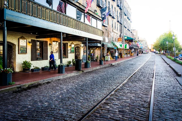 East River Street in Savannah, Georgia.