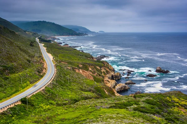 View of Pacific Coast Highway, at Garrapata State Park, Californ