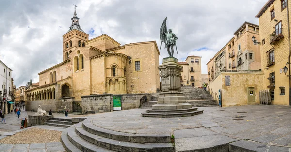 Place San Martin with church of San Martin in Segovia.