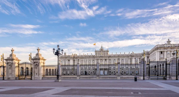 View at the Royal Palace of Madrid.