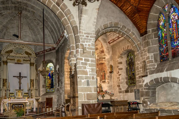 Inside church of Mont Saint-Michele