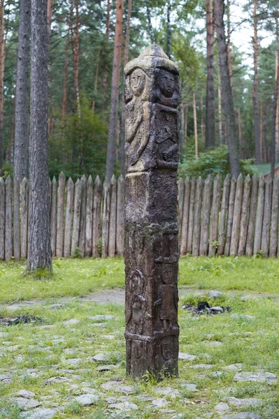 Slavic monument of ancient idol Zbruch