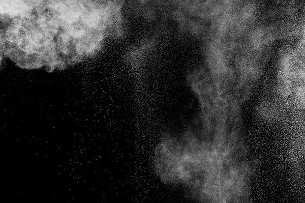 Abstract white dust explosion