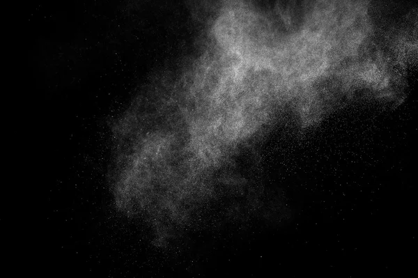 Abstract white dust explosion