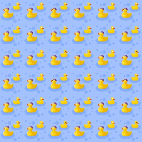 Duck tale pattern yellow rubber