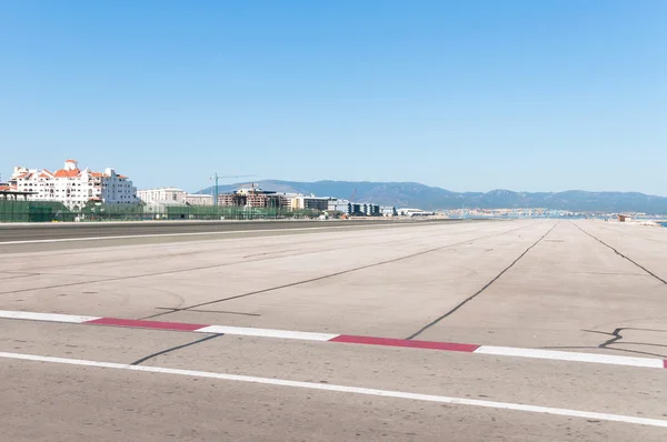 Airport runway in Gibraltar