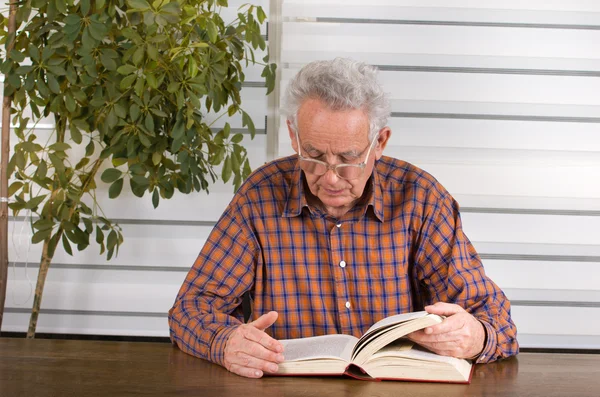 Man reading book