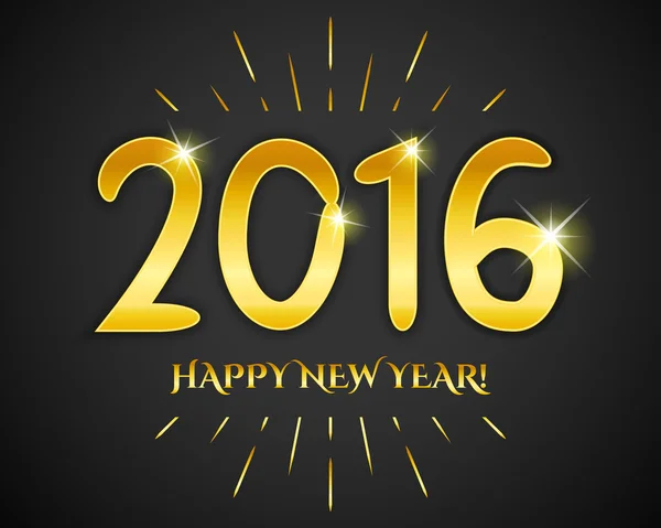 Happy New Year 2016 banner. Vector illustration for holiday