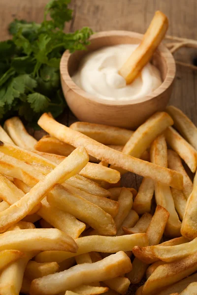 Fries french sour cream herb still life close up
