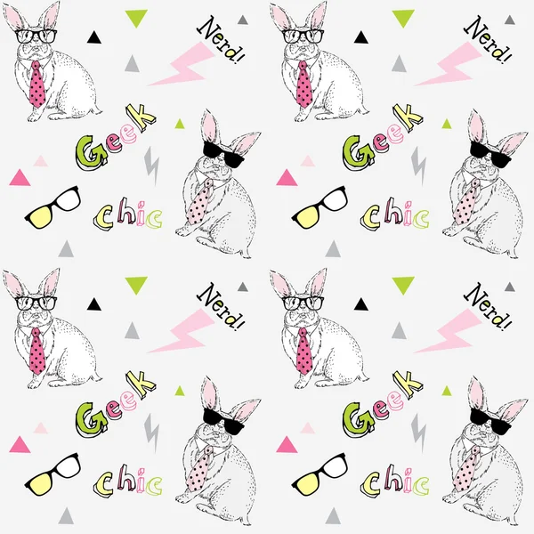 Nerd bunny  pattern