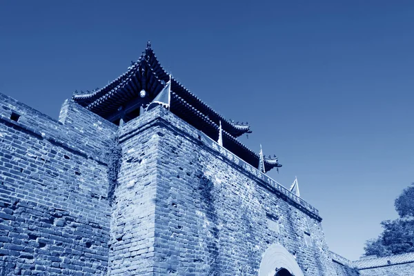 Walls of the ancient Chinese style in a scenic spot