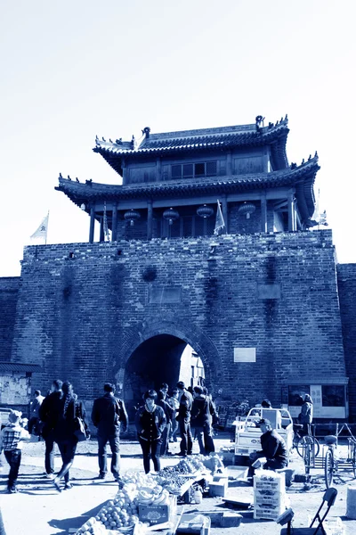 Tower over a city gate, ancient Chinese style in a scenic spot