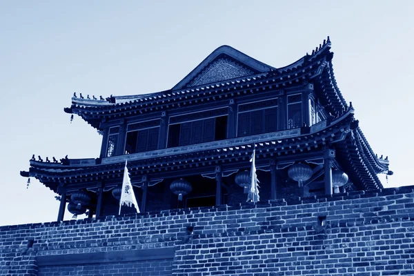 Tower over a city gate, ancient Chinese style in a scenic spot