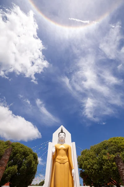 Buddha statue and Corona Sun