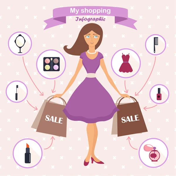 Icons for beauty and shopping