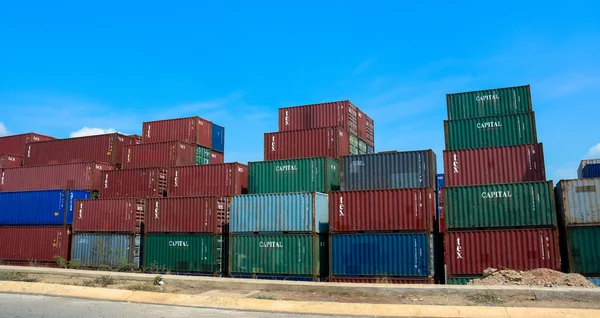 Containers at Saigon commercial port