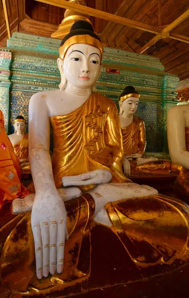 Buddha statues in Shwedagon Pagoda, Yangon