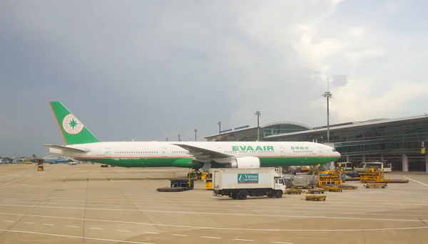 Civil aircrafts parking at Tan Son Nhat International airport