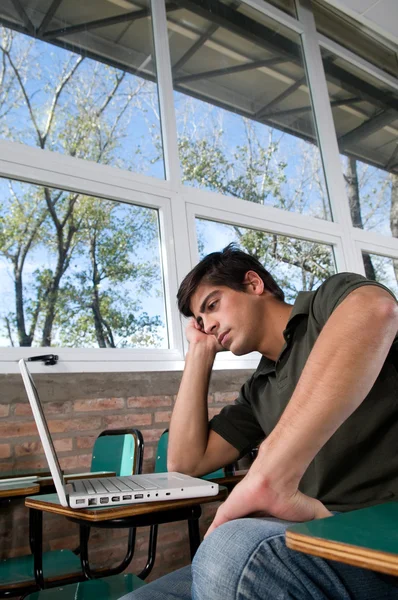 Man using laptop