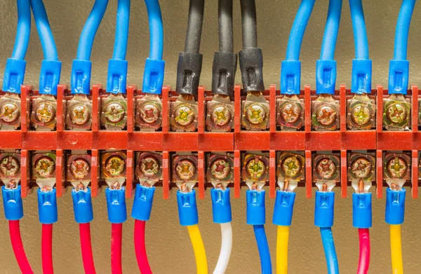Closeup electrical wiring