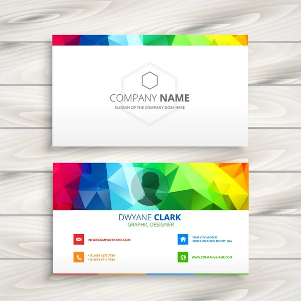 Colorful business card