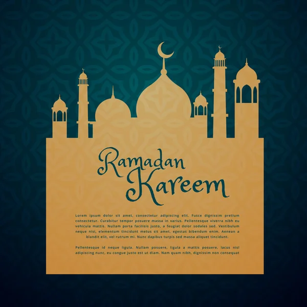 Islamic festival ramadan greeting card