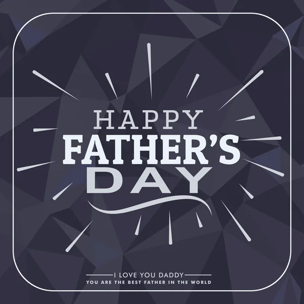 Fathers day greeting card template