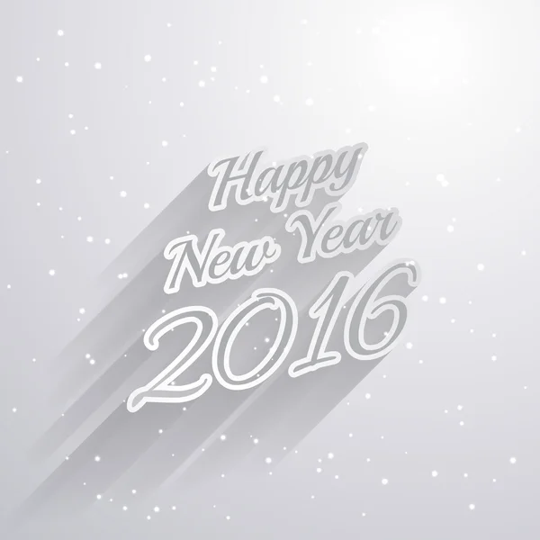 Clean happy new year on gray background