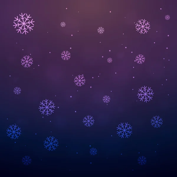 Snowflakes falling vector illustration