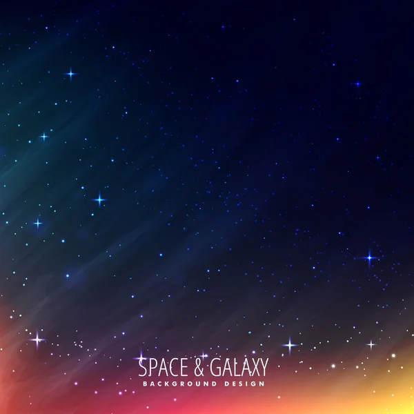 Night universe background vector illustration