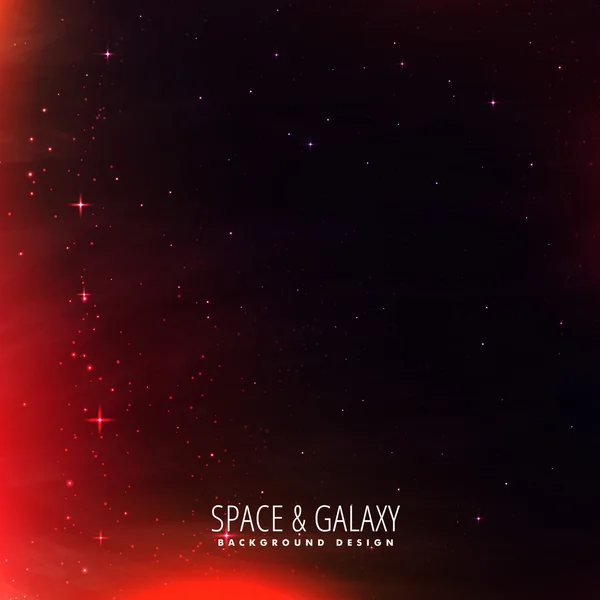 Space background with red lights