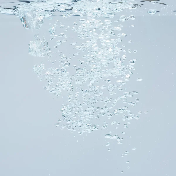 Blue bubbles underwater