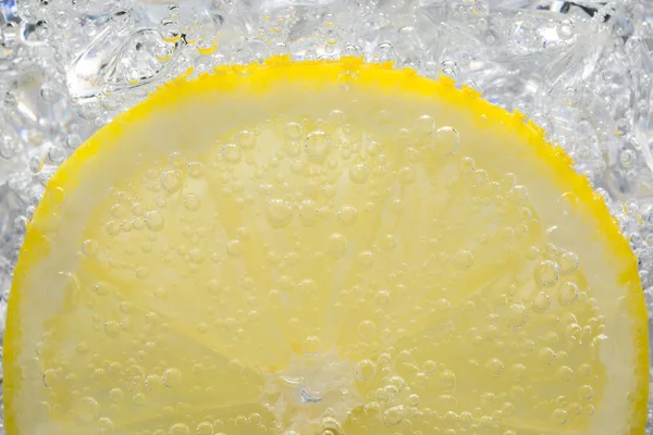 Lemon Slice in Fizzy Water