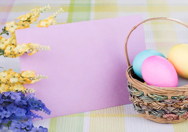 Easter Decorations with Blank Envelope