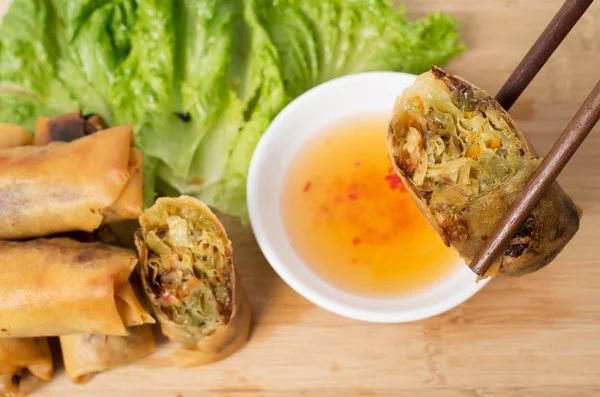 Vietnamese vegeratian egg rolls, cha gio chay