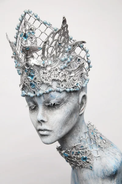 Mannequin in snow queen crown